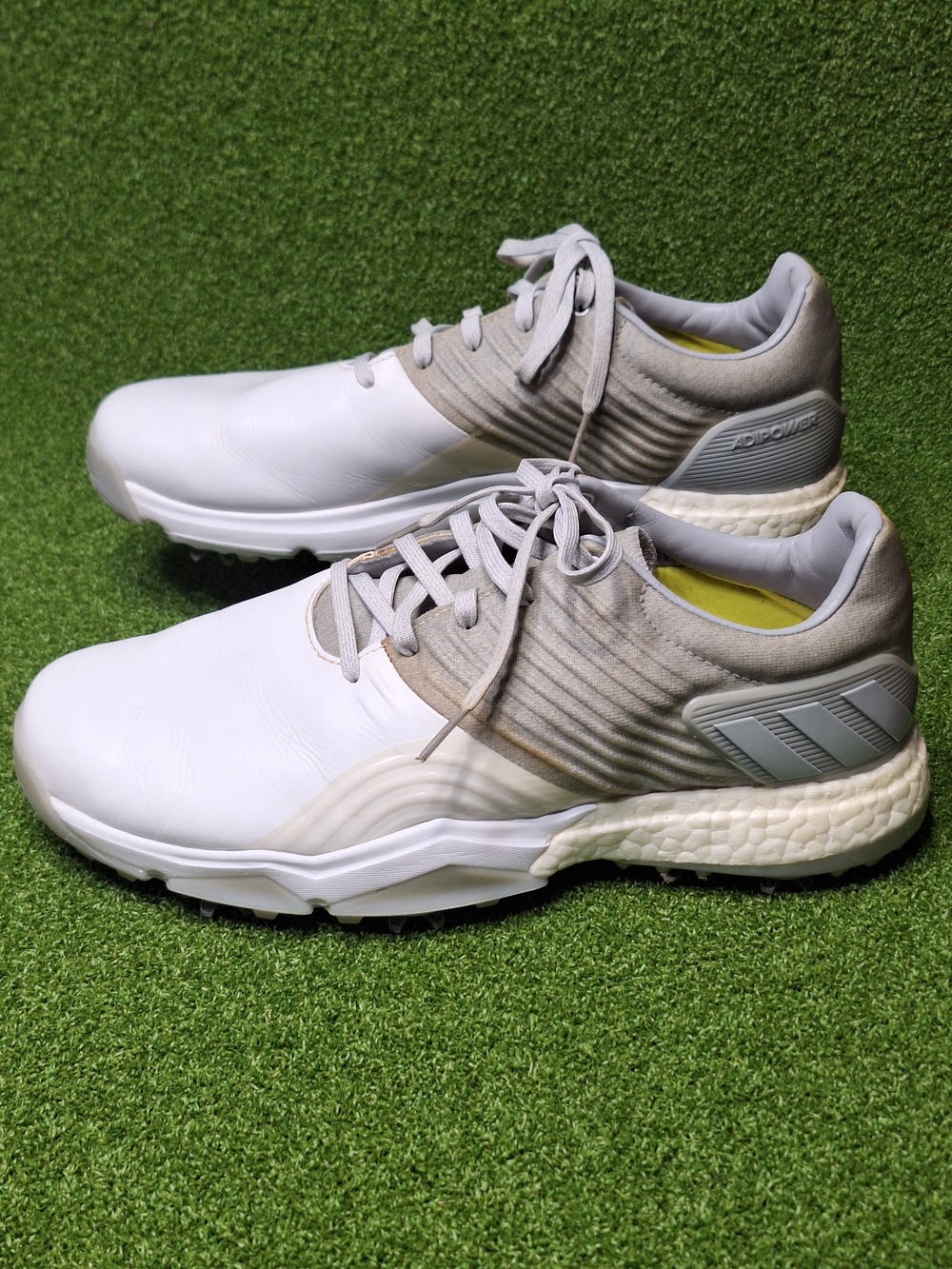 Adidas AdiPower 4orged Golf Shoes White Gray DA9318 Men’s Size 9.5